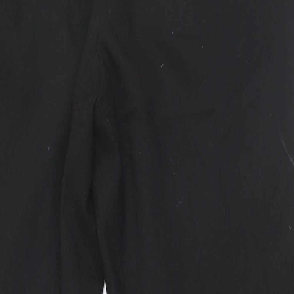 NEXT Womens Black  Polyester Trousers  Size 10 L23 in Regular Zip