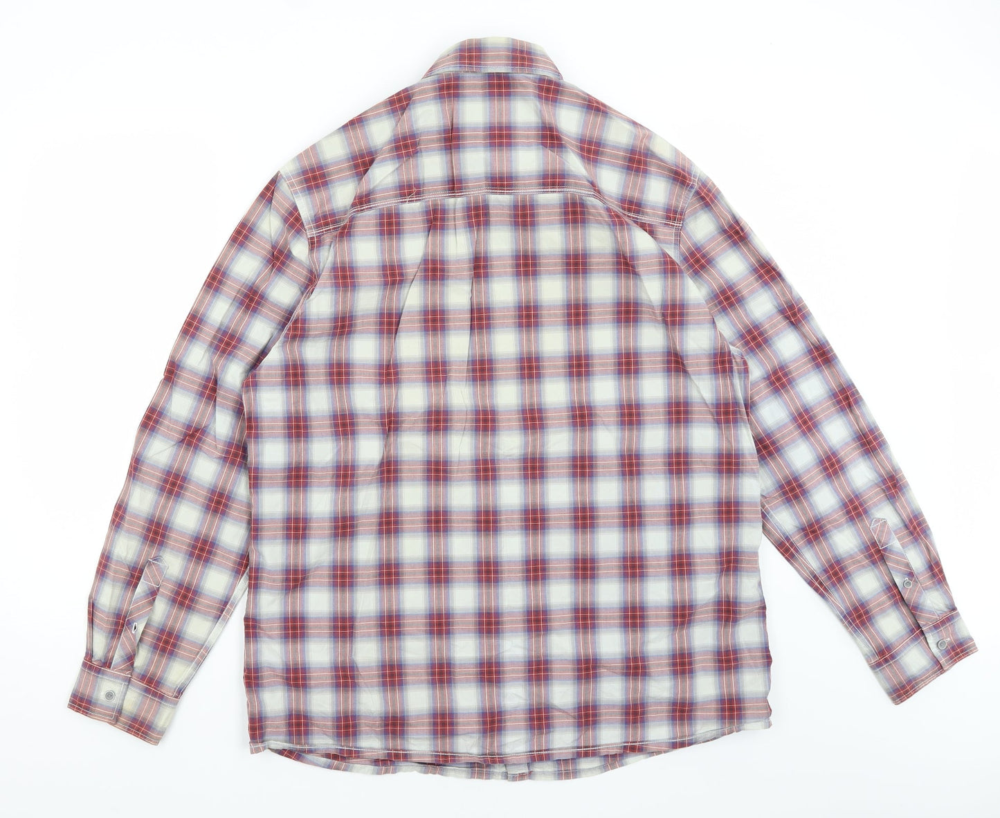 Red Herring Mens Red Plaid Cotton  Button-Up Size XL Collared
