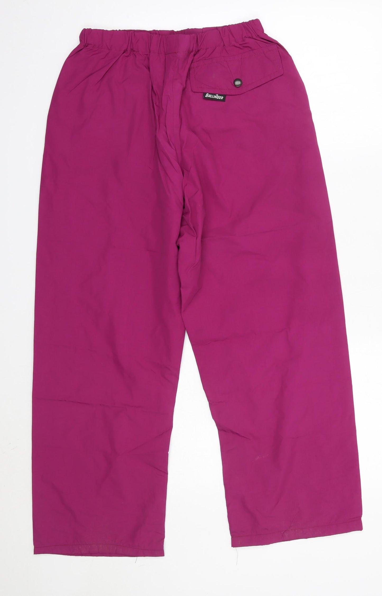 Ballinger Womens Pink  Polyester Trousers  Size 10 L27 in Regular