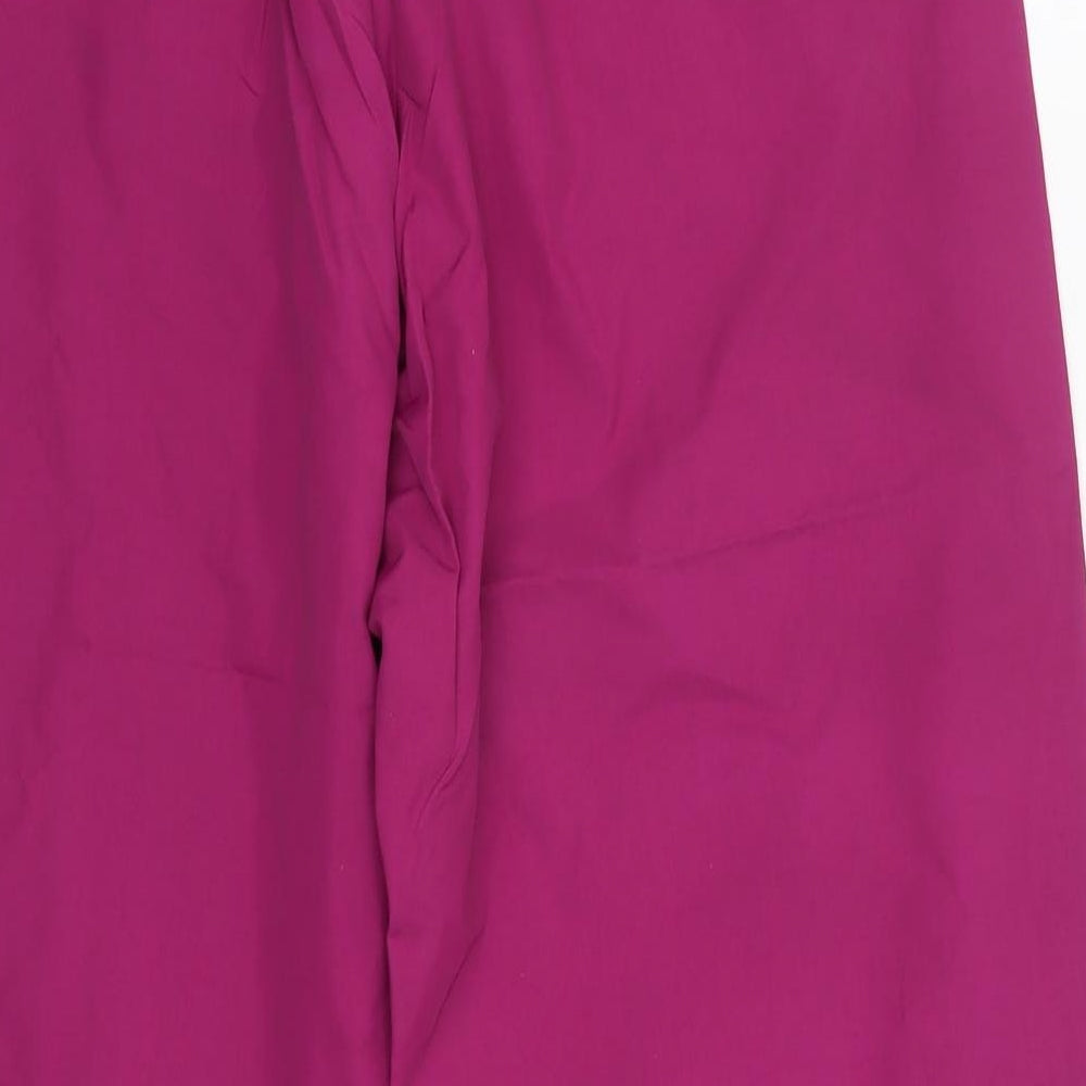 Ballinger Womens Pink  Polyester Trousers  Size 10 L27 in Regular