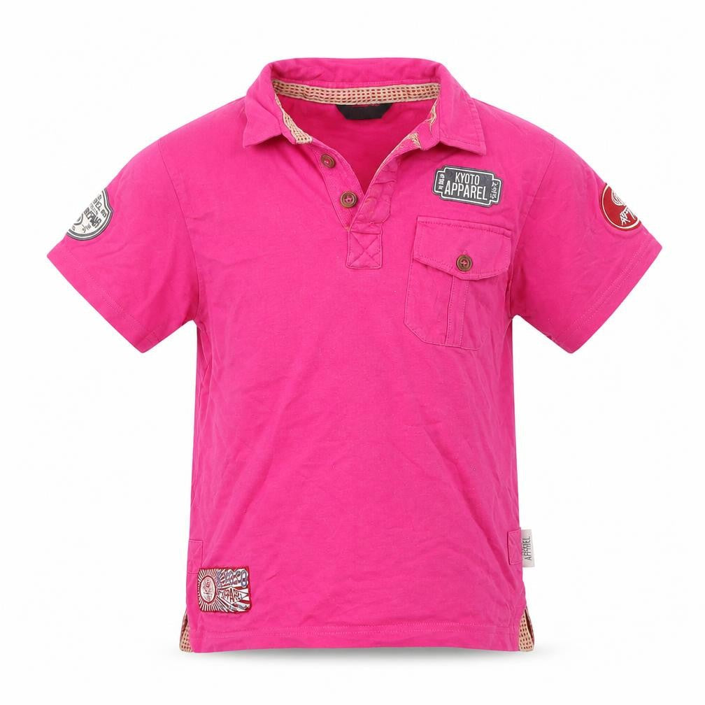 George Boys Pink  100% Cotton Basic Polo Size 8-9 Years Collared