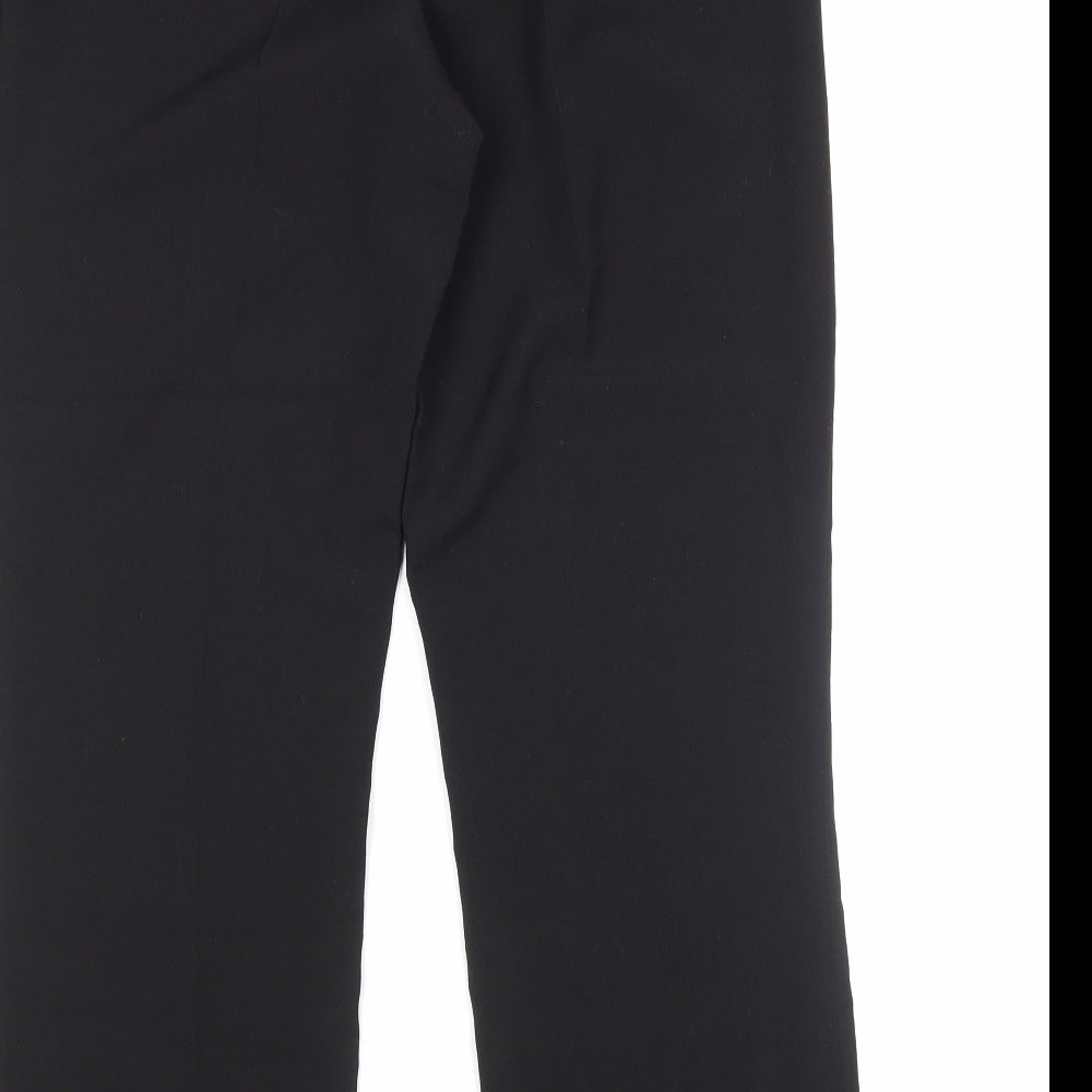Debenhams Womens Black  Polyester Trousers  Size 12 L29 in Regular