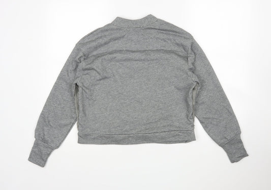 Oh My live Womens Grey  Cotton Pullover Sweatshirt Size S