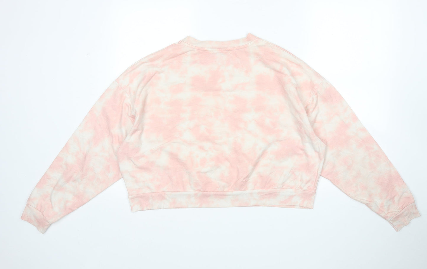 Primark Womens Pink  Cotton Pullover Sweatshirt Size L