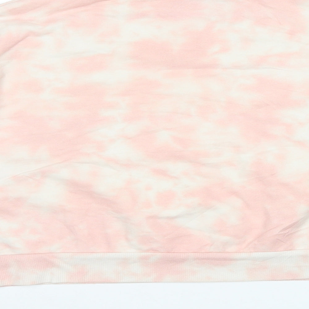 Primark Womens Pink  Cotton Pullover Sweatshirt Size L