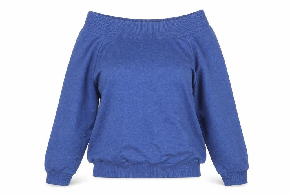 Peacocks Womens Blue  Polyester Pullover Sweatshirt Size 12