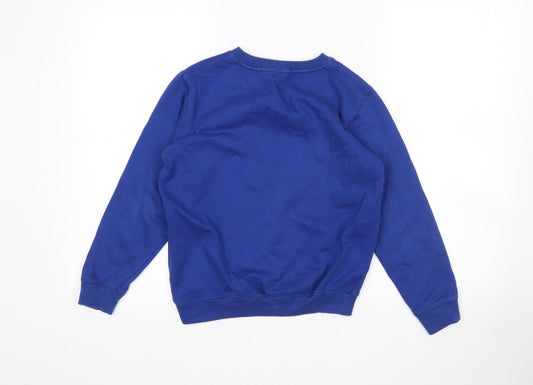 GW Classy Girls Blue  Cotton Pullover Sweatshirt Size 9-10 Years