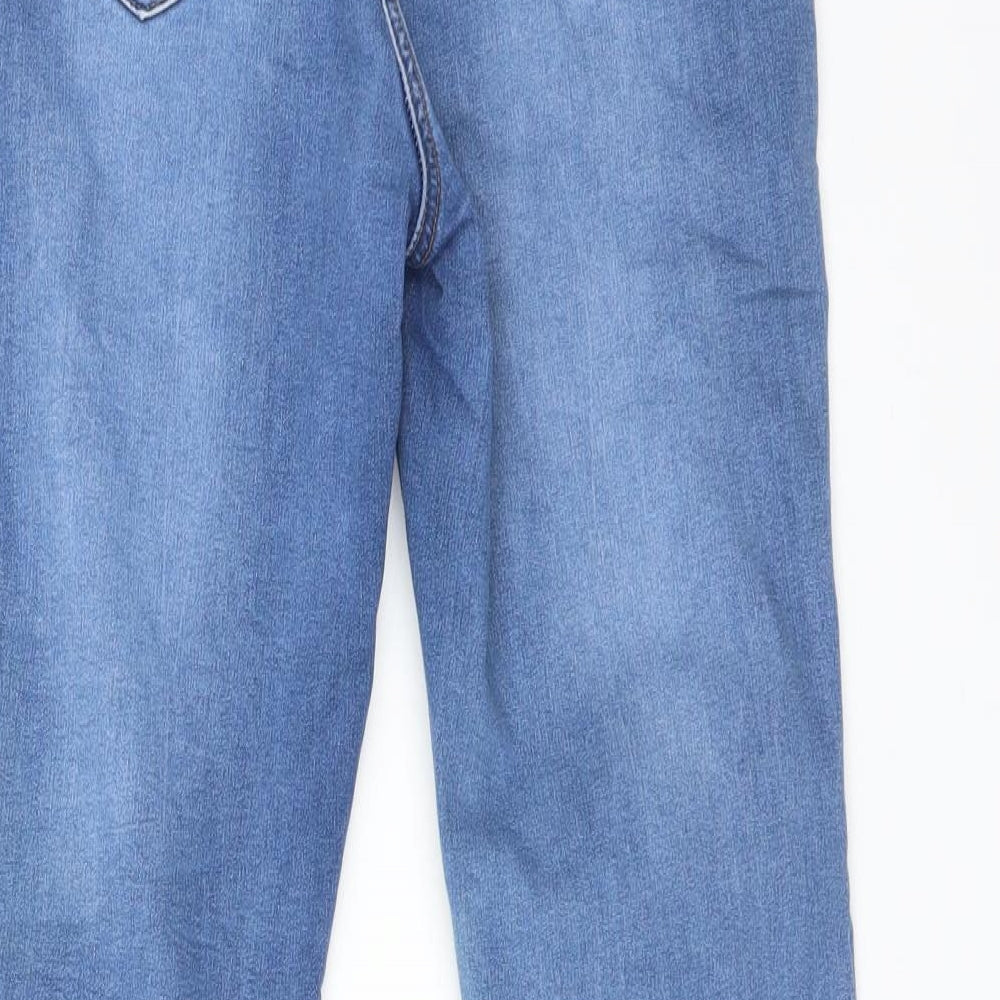 Very Womens Blue  Cotton Skinny Jeans Size 10 L28 in Regular