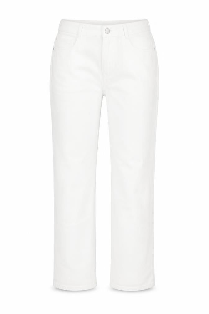 Fashion Union Womens White  Cotton Straight Jeans Size 8 L25 in Regular