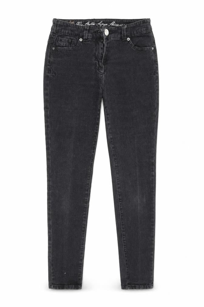Preworn Womens Black  Cotton Skinny Jeans Size 10 L29 in Regular