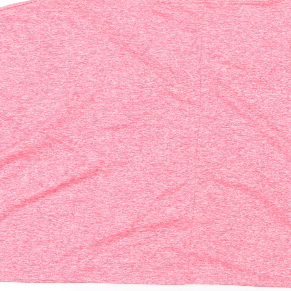 Matalan Womens Pink  Polyester Basic T-Shirt Size XL Round Neck