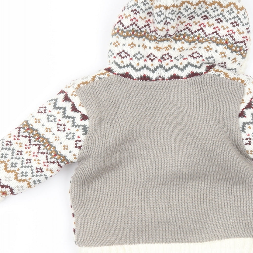 Nutmeg Baby White   Jacket Coatigan Size 6-9 Months