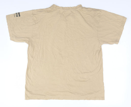 Preworn Mens Green    T-Shirt  Round Neck