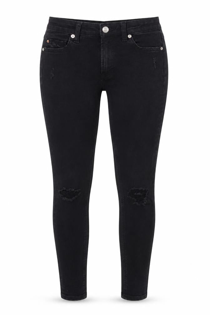 Marks and Spencer Womens Black  Cotton Skinny Jeans Size 6 L28 in Regular