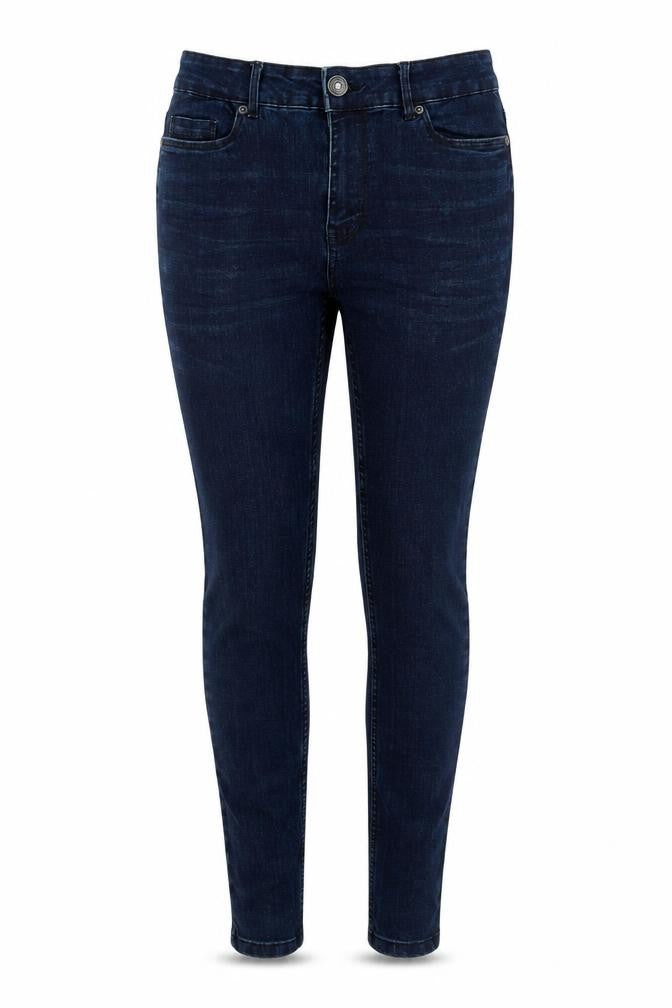 Peacocks Womens Blue  Cotton Skinny Jeans Size 30 in L31 in Regular
