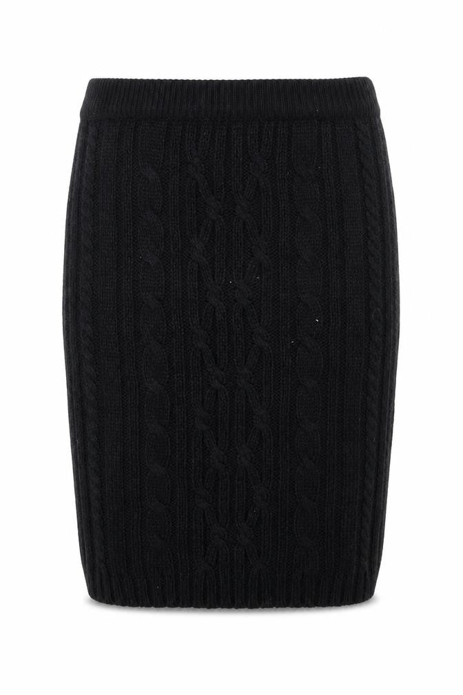 Peacocks Womens Black  Acrylic Straight & Pencil Skirt Size M