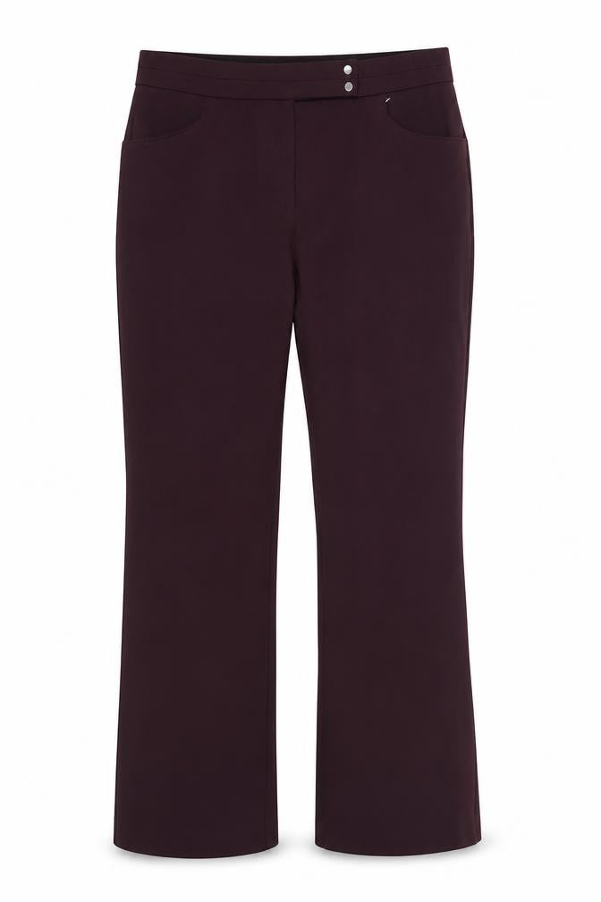 M&S Womens Purple  Viscose Dress Pants Trousers Size 14 L25 in Regular