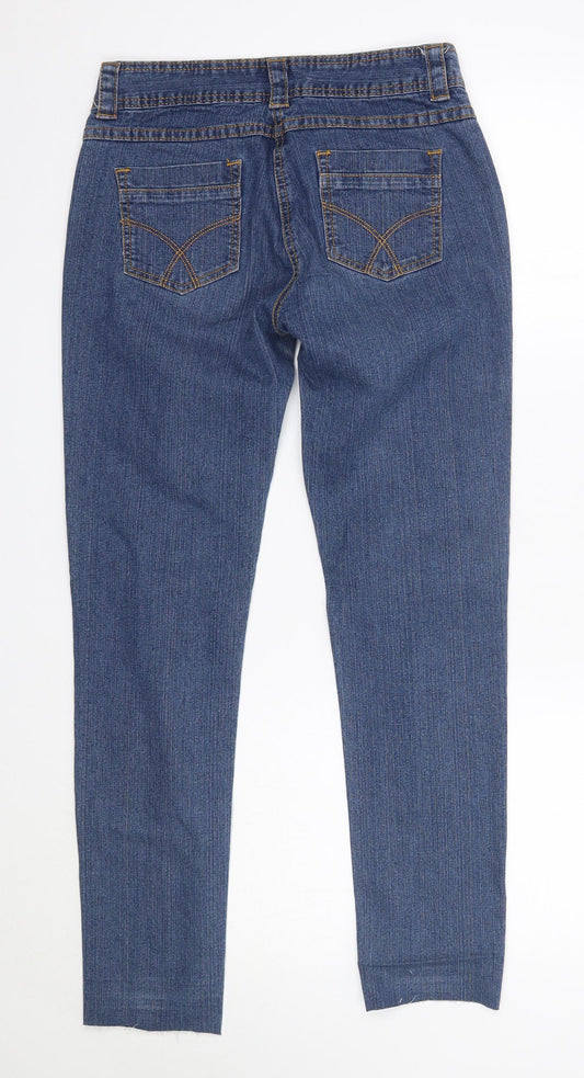 tg Womens Blue  Cotton Skinny Jeans Size 8 L29 in Regular