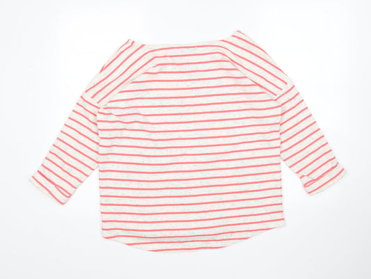 Very Womens Multicoloured Round Neck Striped Polyester Pullover Jumper Size 12