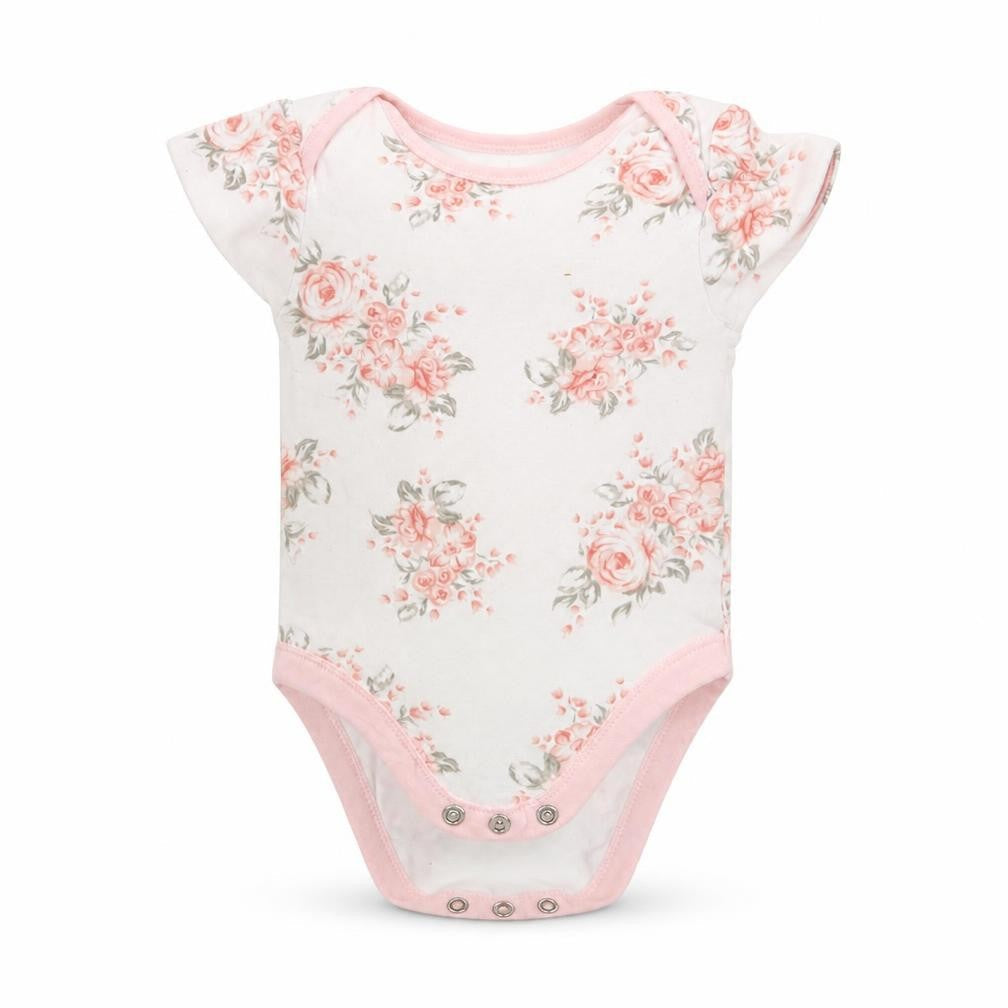 George Girls Multicoloured Floral Cotton Leotard One-Piece Size 3-6 Months