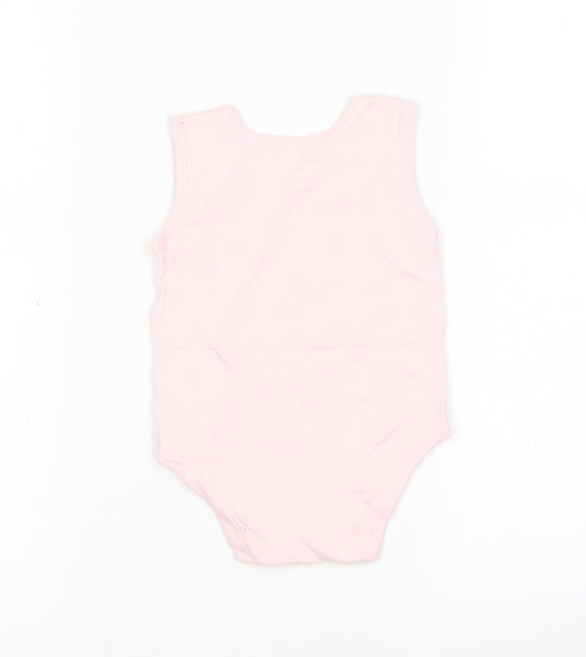 George Girls Pink  Cotton Leotard One-Piece Size 6-9 Months