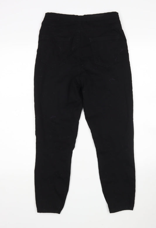 Denim Co Womens Black  Cotton Skinny Jeans Size 10 L26 in Regular