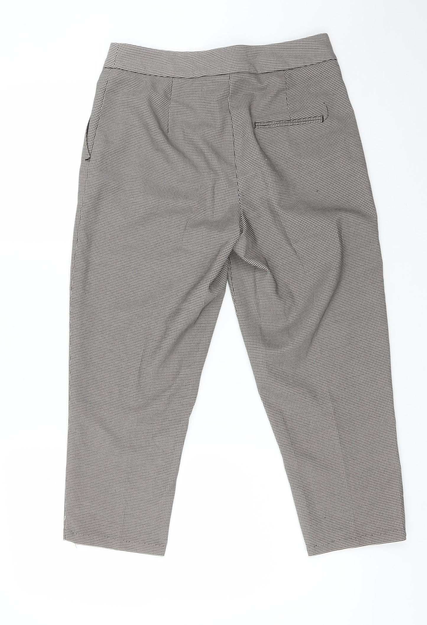 New Look Womens Multicoloured Houndstooth Polyester Dress Pants Trousers Size 10 L22 in Regular