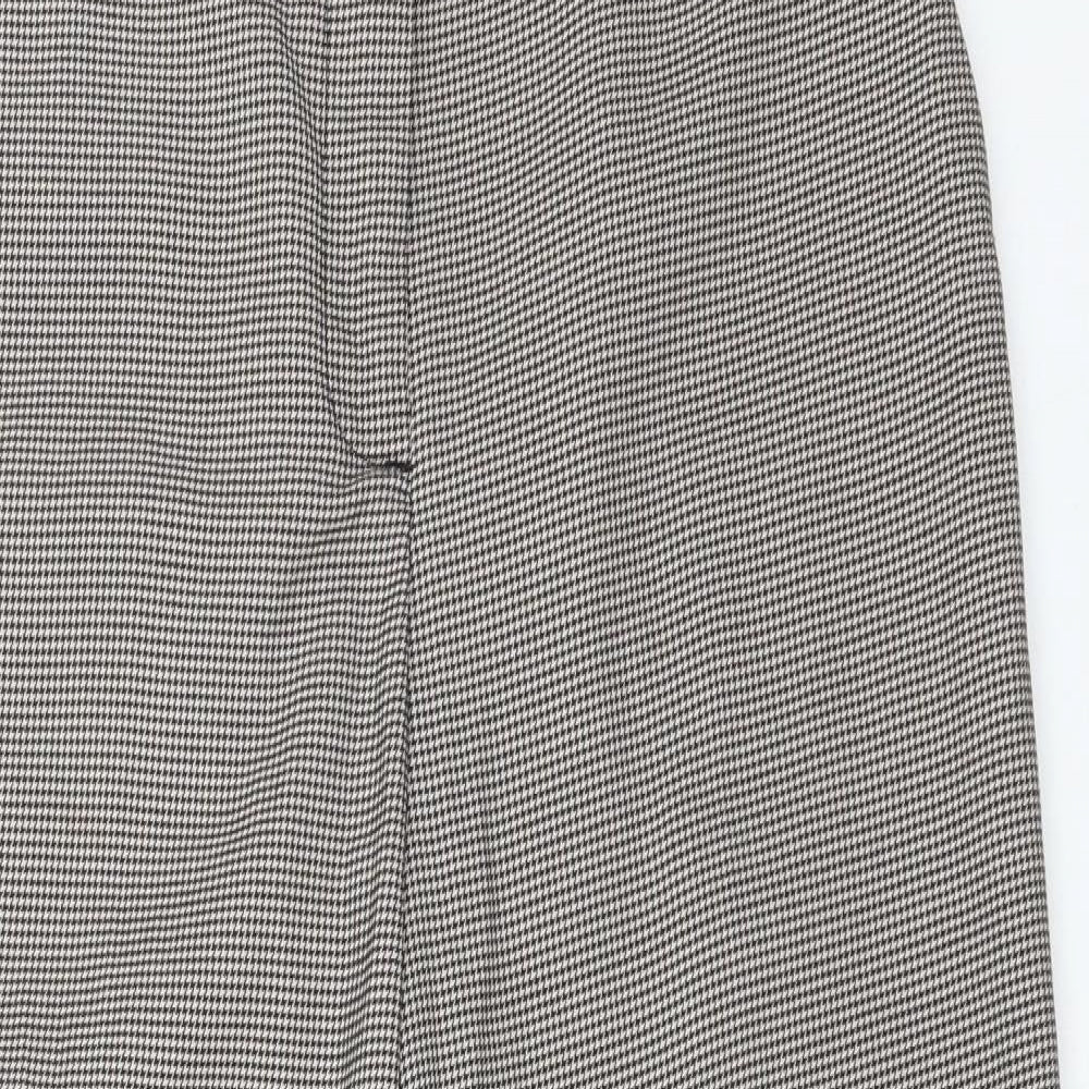 New Look Womens Multicoloured Houndstooth Polyester Dress Pants Trousers Size 10 L22 in Regular