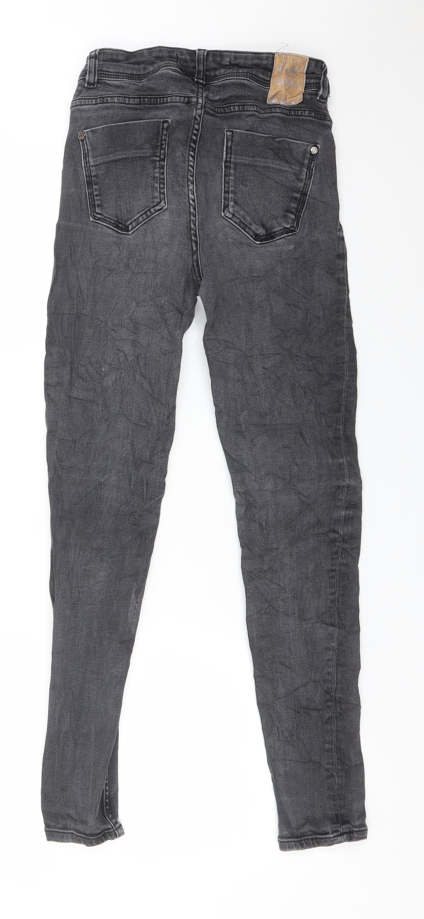 Zara Womens Black  Cotton Skinny Jeans Size 6 L28 in Regular