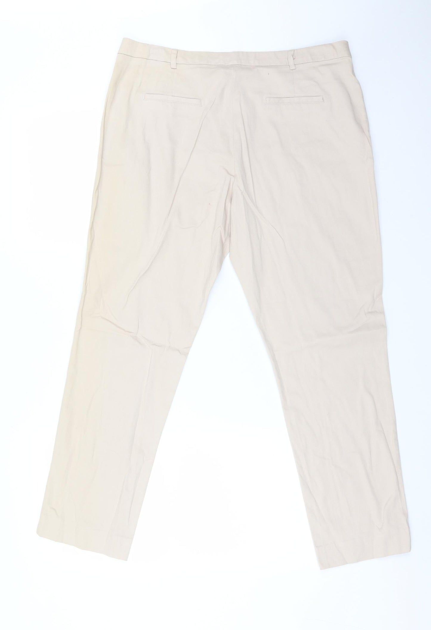 INTUITION Womens Pink  Cotton Dress Pants Trousers Size 14 L27 in Regular