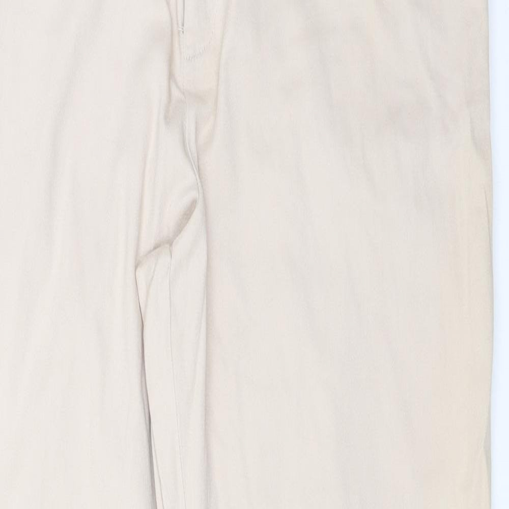 INTUITION Womens Pink  Cotton Dress Pants Trousers Size 14 L27 in Regular