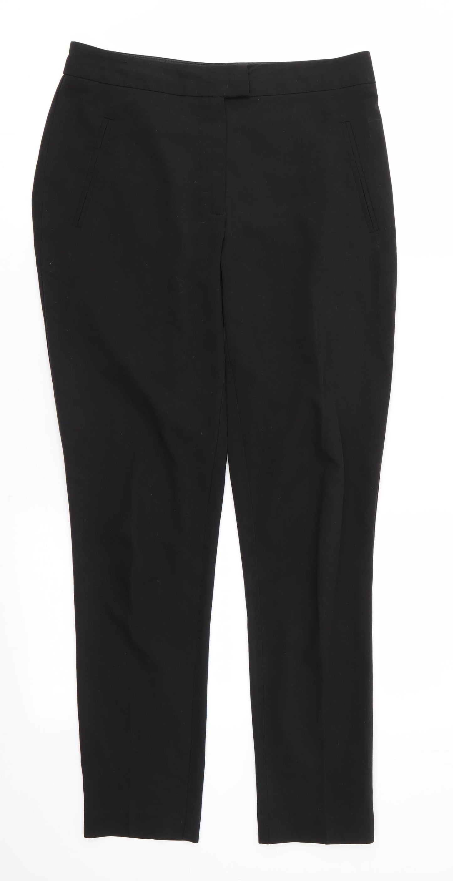 New Look Womens Black  Polyester Trousers  Size 8 L29 in Regular