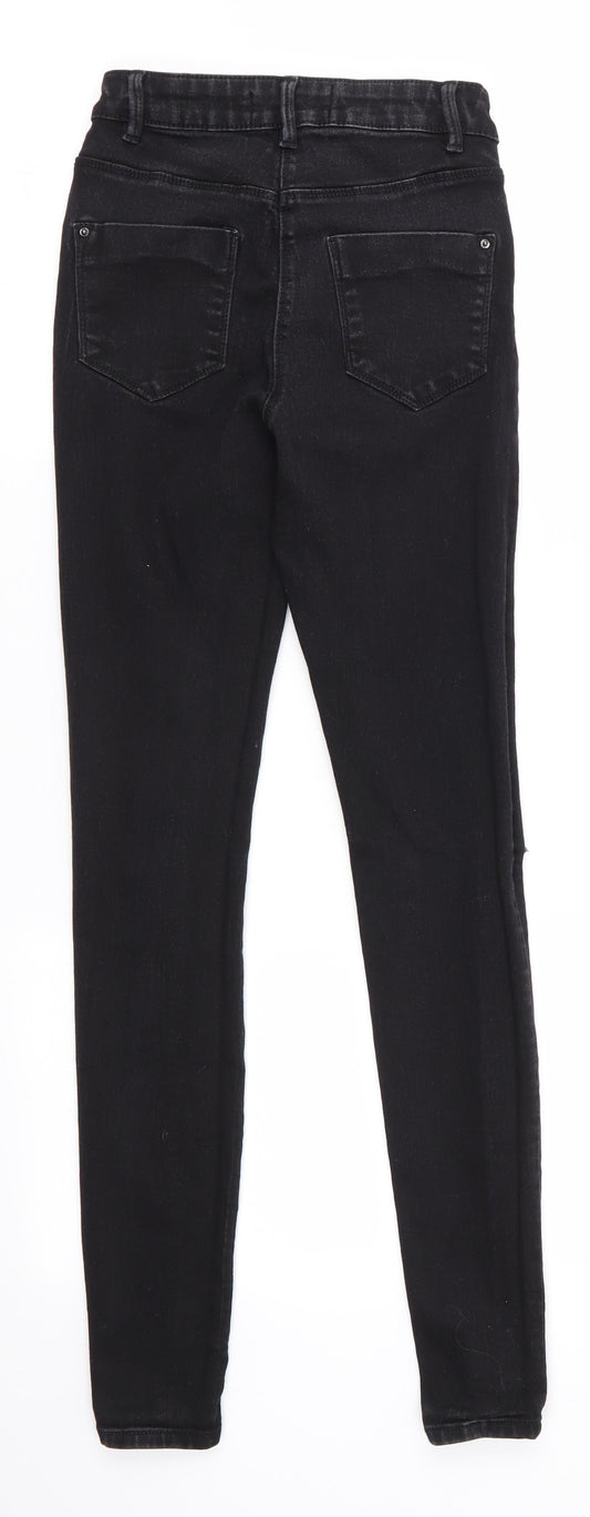 Papaya Denim Womens Black  Cotton Skinny Jeans Size 8 L29 in Regular