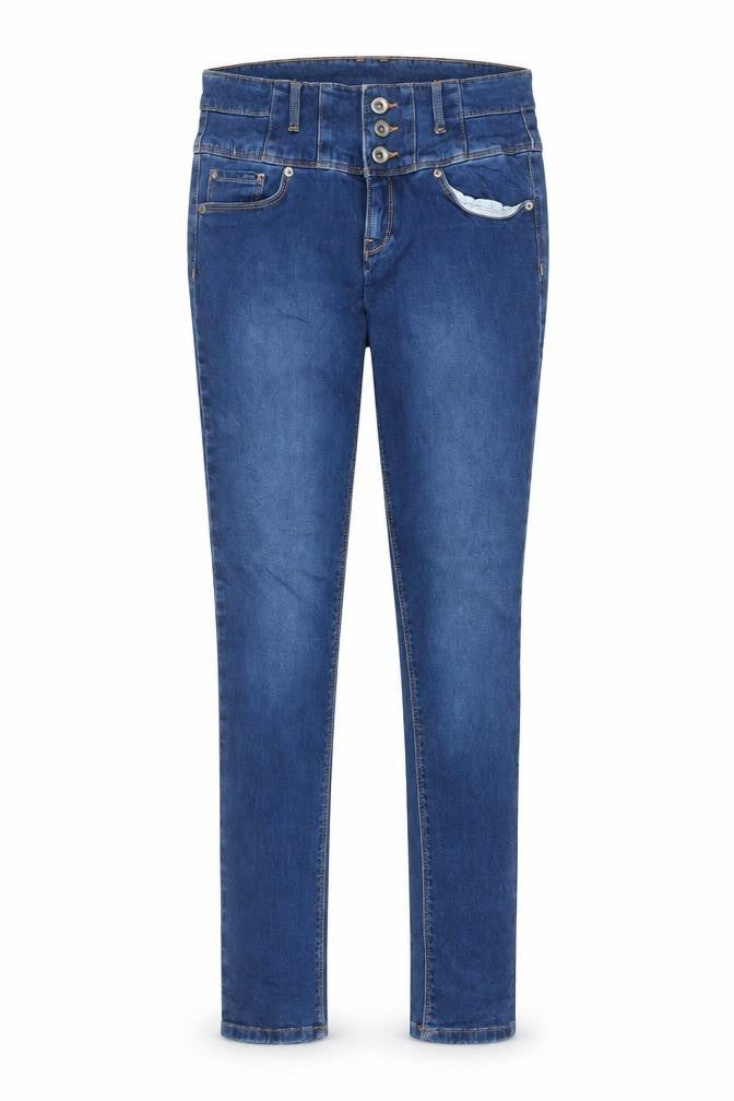 Preworn Womens Blue  Cotton Skinny Jeans Size 8 L30 in Regular