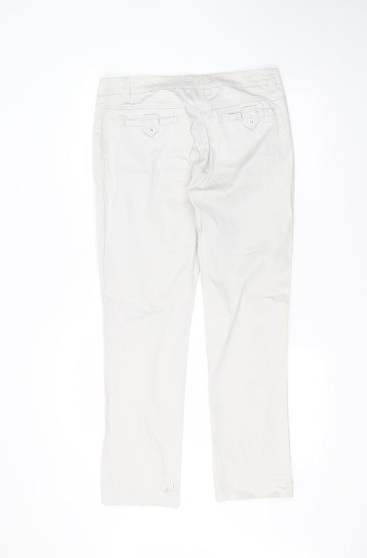 Crew Clothing Womens Grey  Cotton Straight Jeans Size 34 L30 in Regular