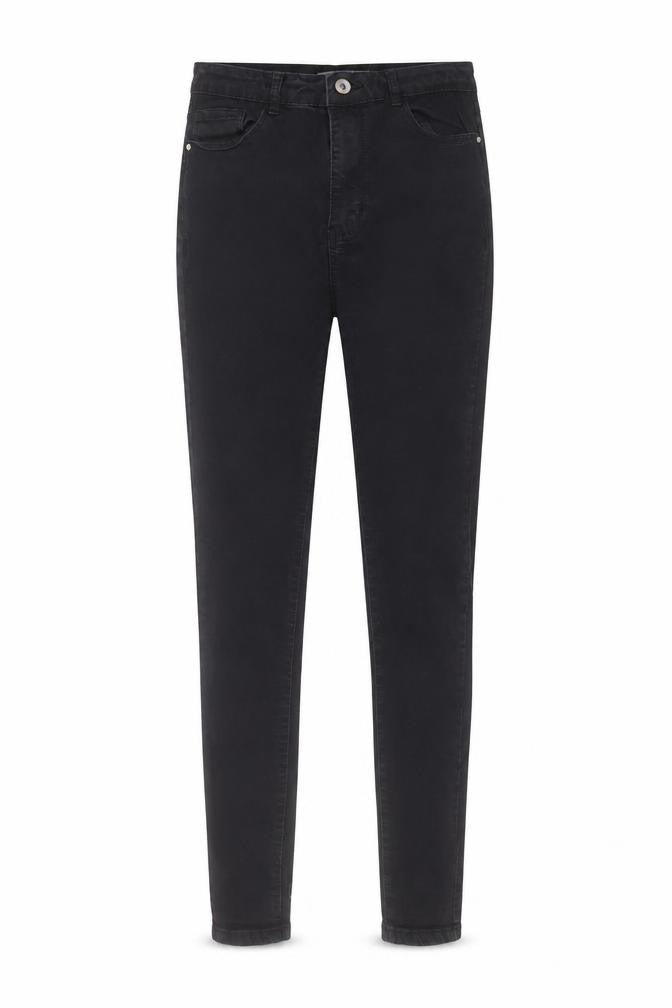 Preworn Womens Black  Cotton Skinny Jeans Size 10 L27 in Regular