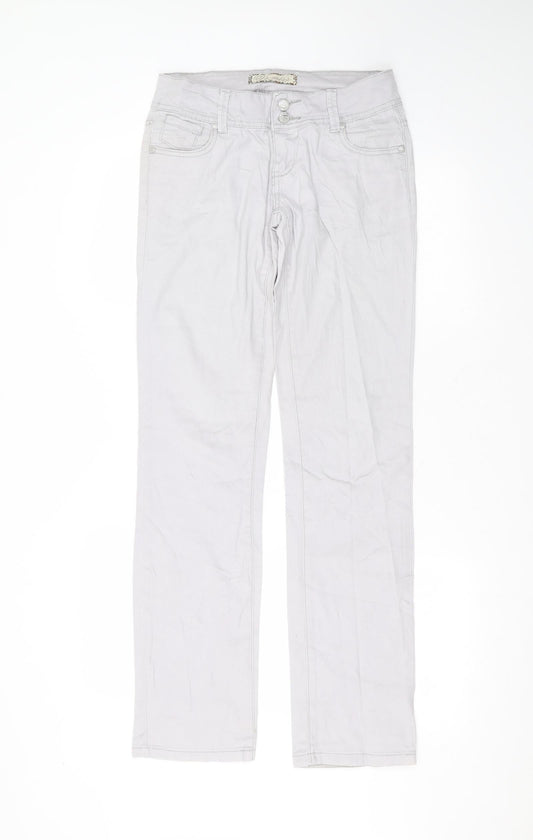 miss Womens Grey  Cotton Skinny Jeans Size 12 L30 in Regular