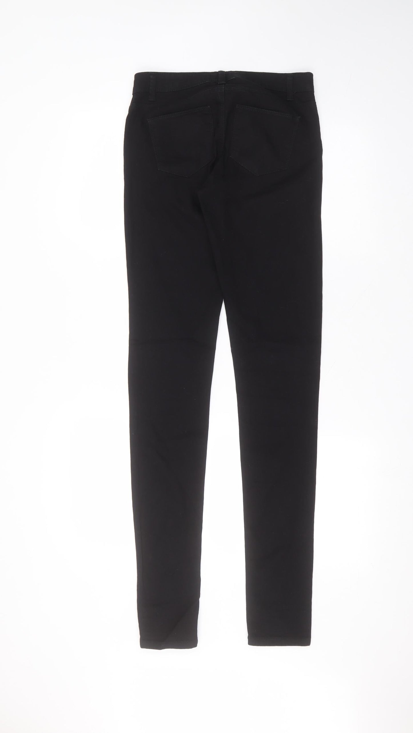 Denim & Co. Womens Black  Cotton Skinny Jeans Size 6 L33 in Regular