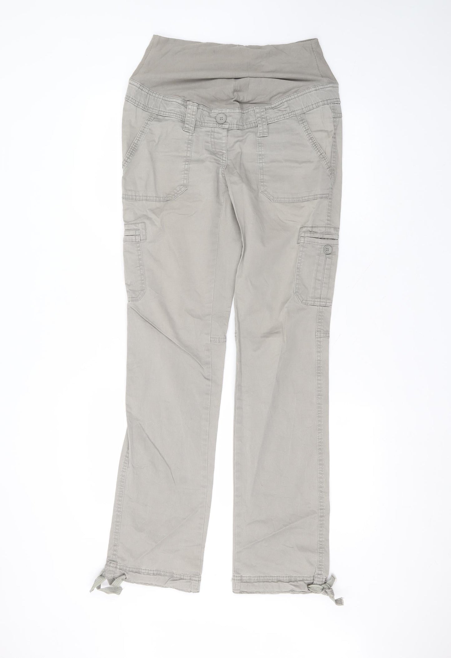 H&M Womens Brown  Cotton Skinny Jeans Size 8 L30 in Regular