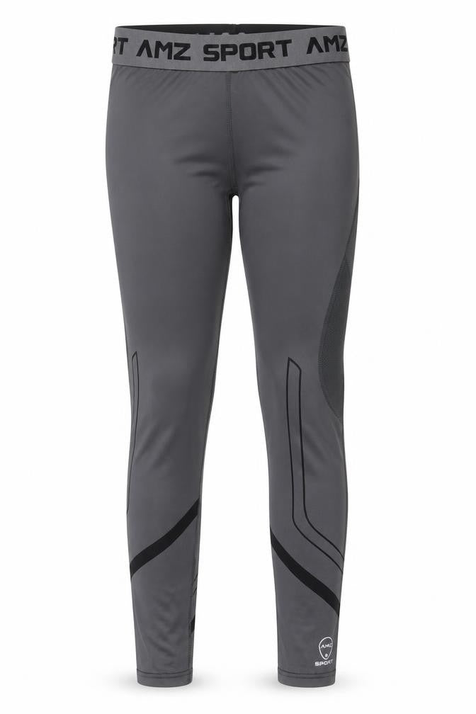 AMZSport Womens Grey  Polyester Jogger Leggings Size S L26 in Regular Pullover