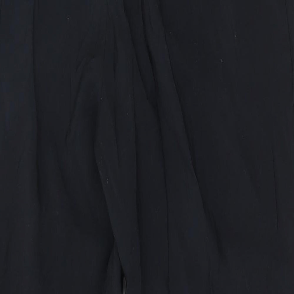 Zara Womens Black  Modal Trousers  Size S L25 in Regular Drawstring