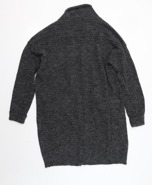 Garance Womens Grey V-Neck  Acrylic Cardigan Jumper Size S