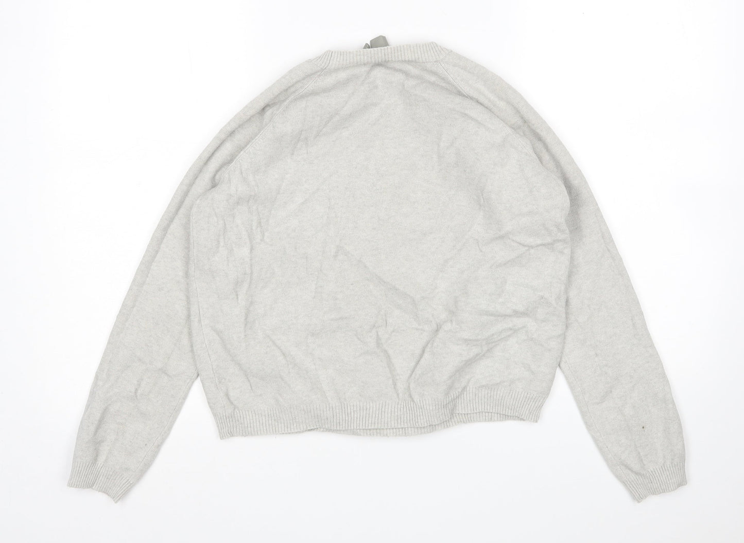 ASOS Womens Grey Round Neck  Viscose Pullover Jumper Size 8