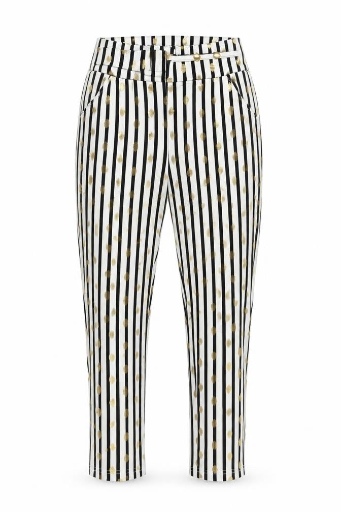 Preworn Womens Multicoloured Striped Polyamide  Trousers Size M L27 in Regular