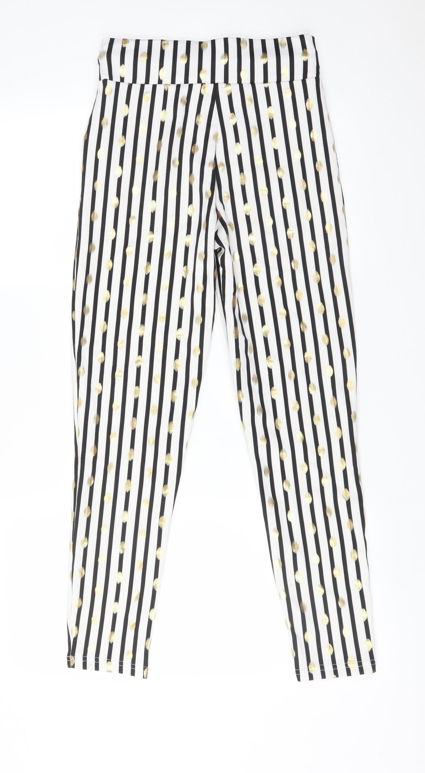 Preworn Womens Multicoloured Striped Polyamide  Trousers Size M L27 in Regular