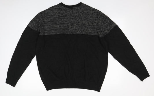 Kensington Mens Brown Round Neck  Acrylic Pullover Jumper Size 2XL