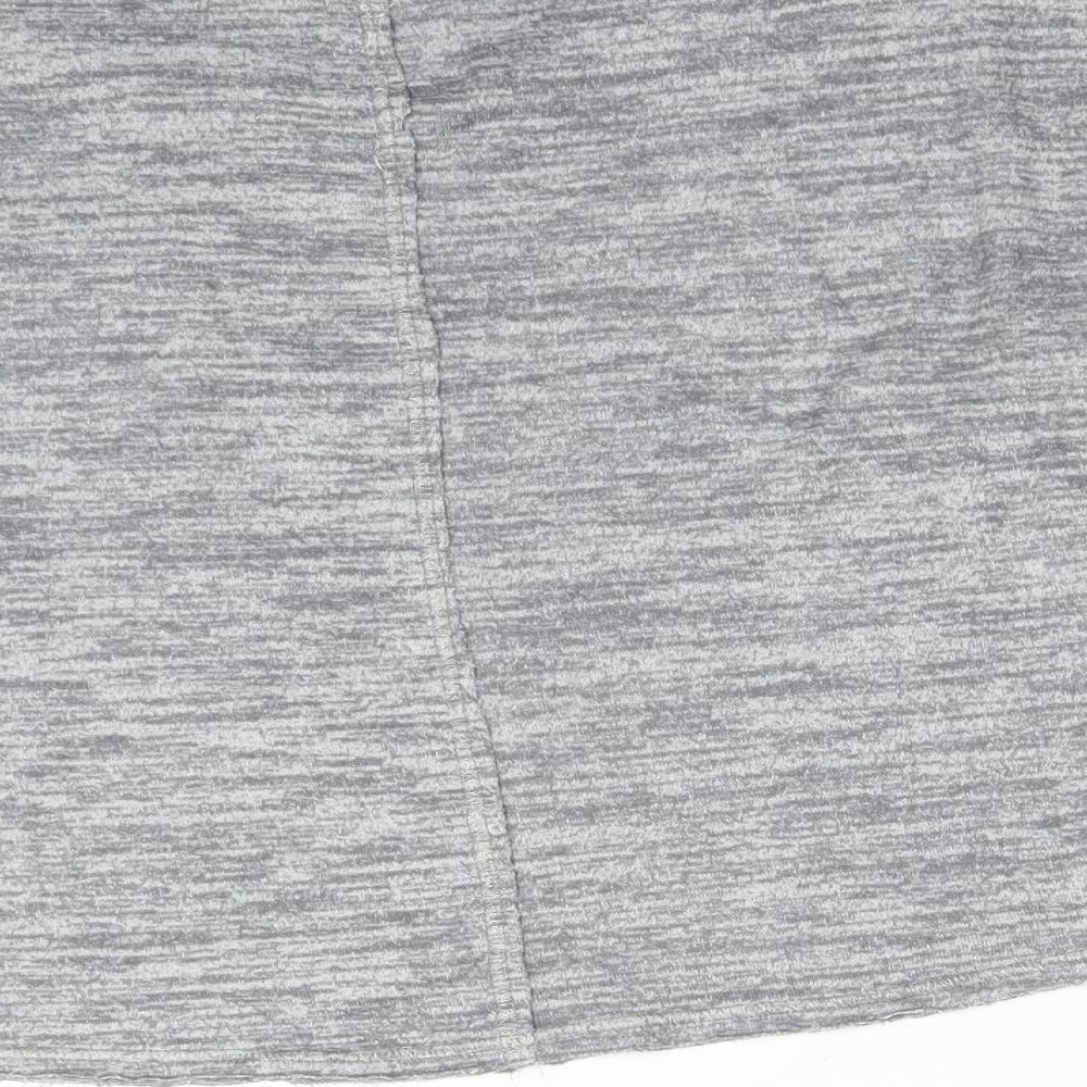 GILY HICKS Womens Grey Solid Polyester  Pyjama Top Size XS