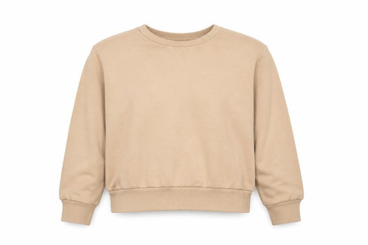 Primark Womens Beige  Cotton Pullover Sweatshirt Size XS