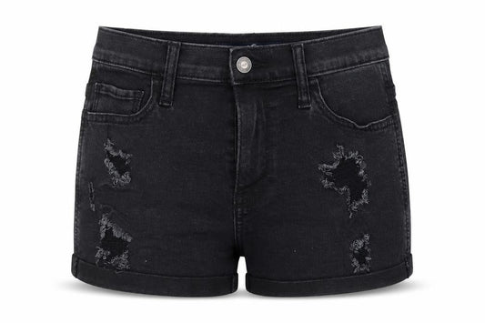 Hollister Womens Black  Cotton Hot Pants Shorts Size 26 in  Regular