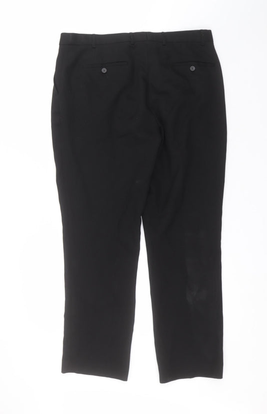 Taylor & Wright Womens Black  Polyester Trousers  Size 38 in L32 in Regular